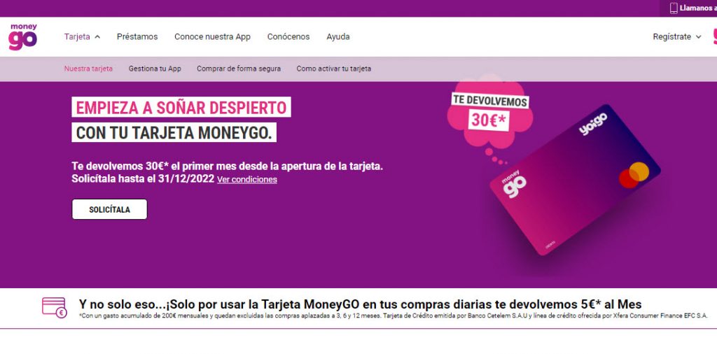 Tarjeta MoneyGO comentarios