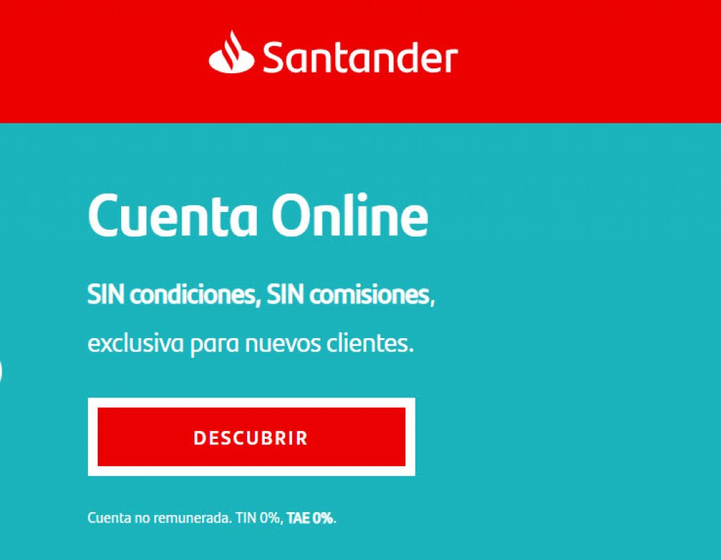 cuenta online Santander opiniones