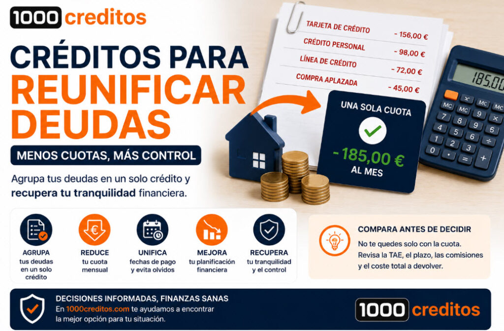 creditos para reunificar deudas