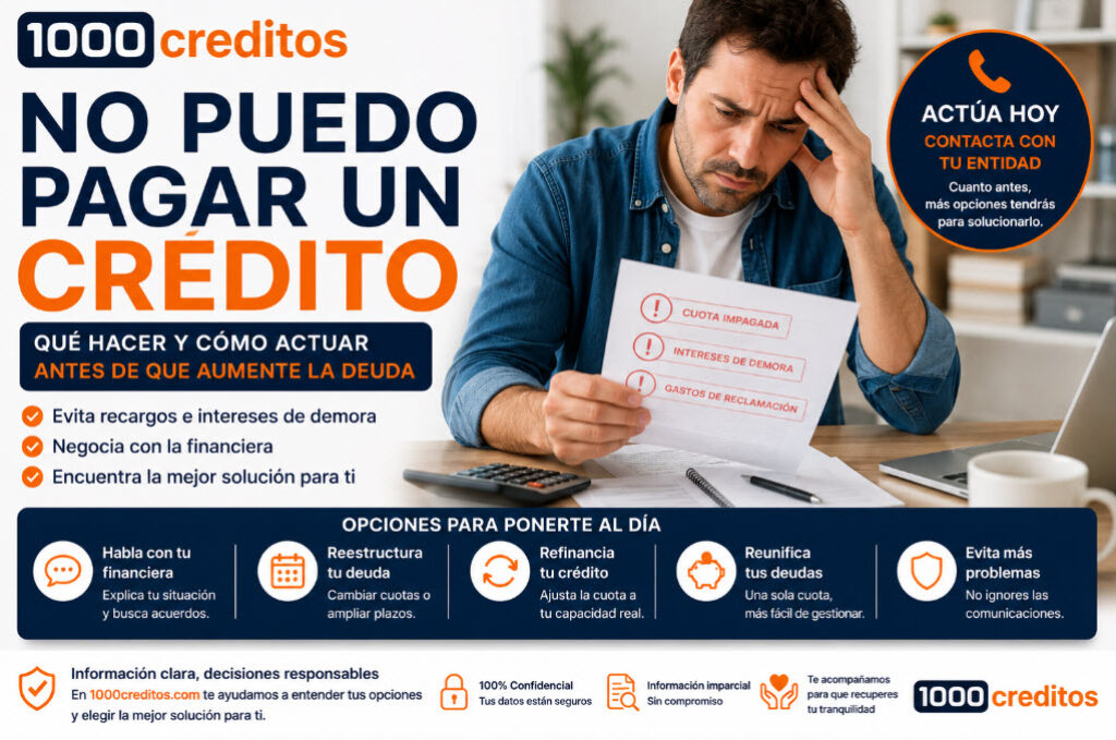 no puedo pagar un credito